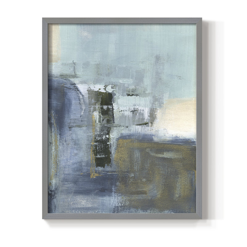 Sand Pond Summer I, reproduction encadrée - bois massif, Gris, H 10 po x l 8 po