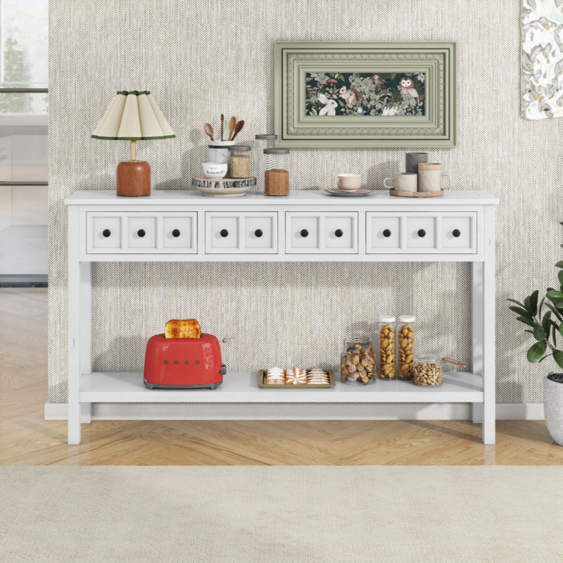 Table basse Breeannah, Blanc antique