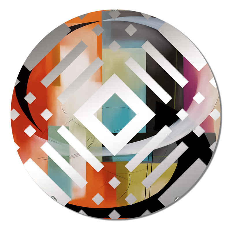 Gentrie - Miroir décoratif diamant, 23,6 po x 23,6 po