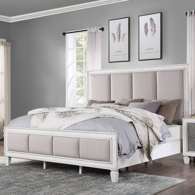 Lit tapissier standard gris Dwerg