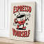 Espresso Yourself Retro 1 Piece Wrapped Canvas Wall Art-1720834715-1720834717