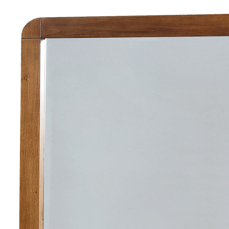Aleksiejus Wood Dresser Mirror in Dark Walnut