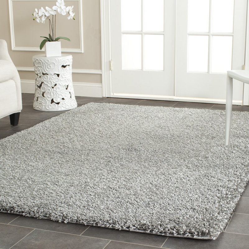 Assiya Shag Performance Solid Color Rug, Rectangle 9' x 12'
