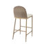 Ensemble de 2 tabourets de bar 29,5 po Farmhouse avec dossier en rotin pour la cuisine-703852834