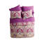 Ensemble d'édredon réversible en microfibre 8 pièces rouge / rose-986868335