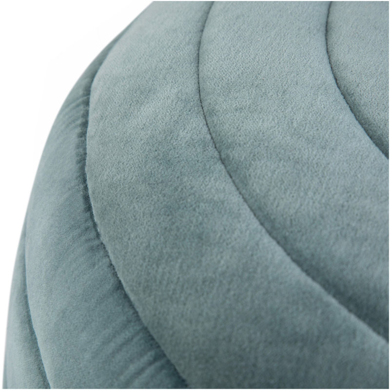 Vivienne - Pouf rond - Turquoise