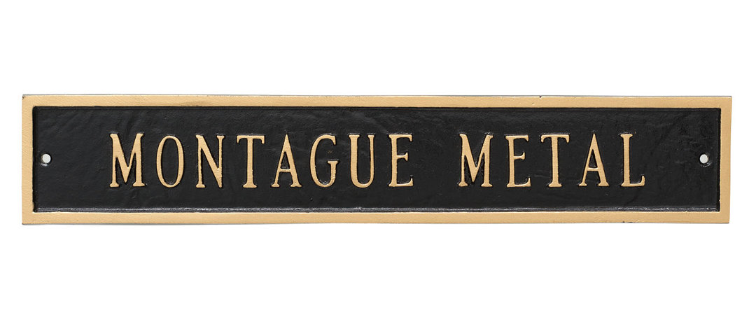 Classic Rectangle Wall Plaque Montague Metal Products Inc. 