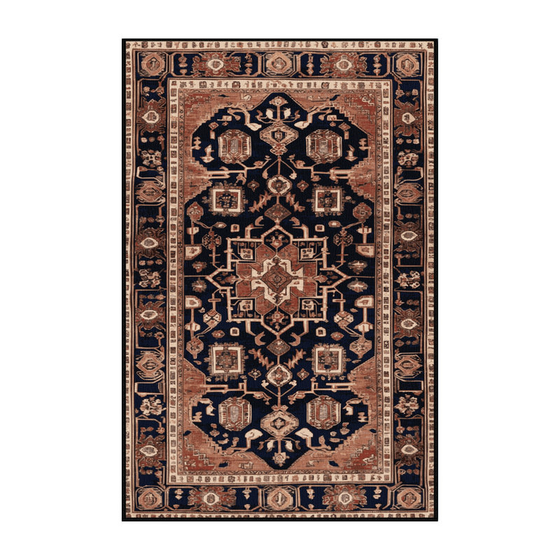 Tapis brun lavable à la machine, Rectangle 2 pi x 3 pi