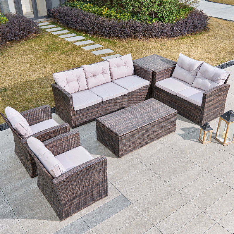 Shelba 7 Seater Rattan Sofa Set