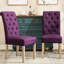 2 chaises de salle à manger en bois massif, mauve, revêtement doux, pieds 2 mauves, bois, style gracieux-1039466800
