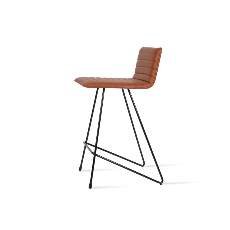 Corona Bar & Counter Stool, Black, Cinnamon, Counter Stool (25" Seat Height)