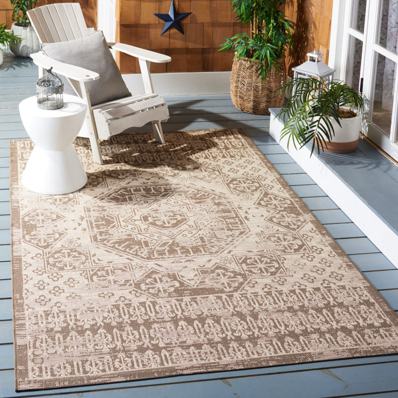Tapis d'intérieur / extérieur performance Amedee, Rectangle 5 pi 3 po x 7 pi 7 po