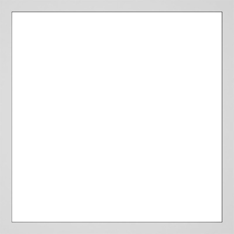 Panneau mural Prescott 3D en blanc, H 30 po x l 30 po x P 0,38 po