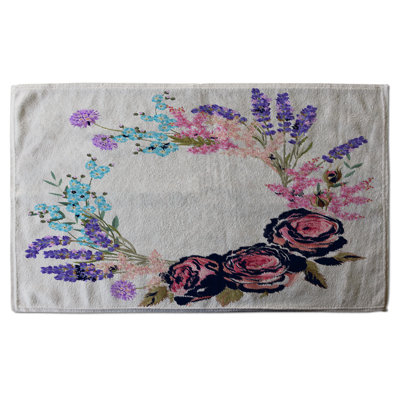 Cotton Floral Waffle Kitchen Towel