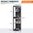 RGB Display Cabinet with Adjustable Acrylic Shelves, 4-Tier Storage Case with LED Lights , Modern Display Shelf for Collectibles, Black -754911368-750807153