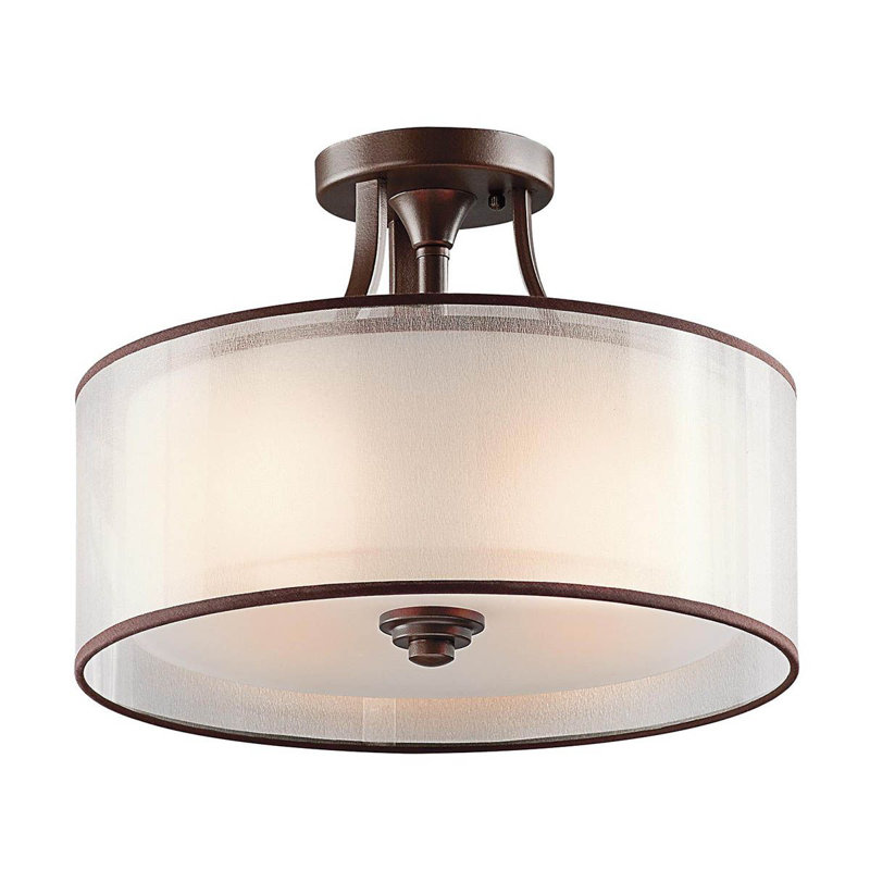 Baytown Glass Semi Flush Mount