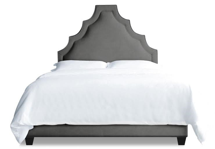 Lexi Velvet Bed, Bella Granite, Full