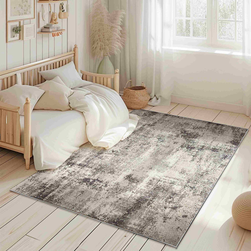 Tapis Mendon DESIGN 9919 - Gris, Tapis de couloir 2 pi 8 po x 7 pi 11 po