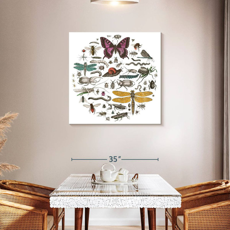 Brampt Insect Circle II Bright, 36" H x 36" W