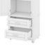 High Storage Cabinet Featuring Two Drawers & A 3-Level Adjustable Shelf
