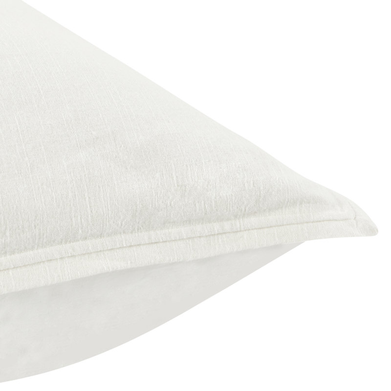 Talia Linen Pillow Sham, Queen, Ivory