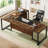 Wieze L-Shaped Metal Base Executive Desk-729450389
