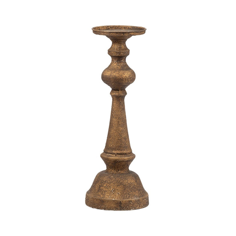 Bougeoir Alastair en métal bronze 17,5 po Triumph