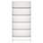 70.87" 5-Tier White Heavy Duty Bookshelf Library Organizer For Living Room, Office, Bedroom