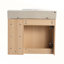 Meuble-lavabo mural de 26 po avec lavabo en céramique blanche et porte à fermeture en douceur, écologique et durable