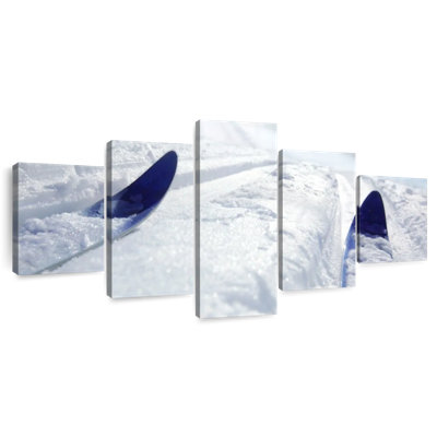 Blue Winter Skis