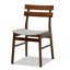 Ensemble de salle à manger 5 pièces Deerfin avec revêtement en tissu gris clair, H 30,1 po x l 17,9 po x P 21,1 po-1702034833