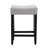 Backless Saddle Upholstered 26" Counter Stool with Wood Frame-1247161820