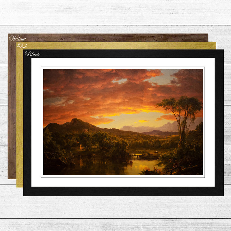 Frederic Edwin Church - Single Picture Frame Painting, Walnut