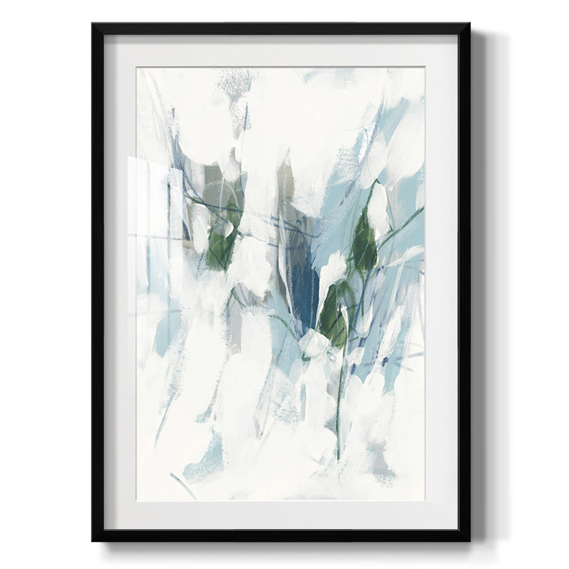 Ice Cavern I - impression encadrée, H 28,5 po x l 20,5 po, Noir