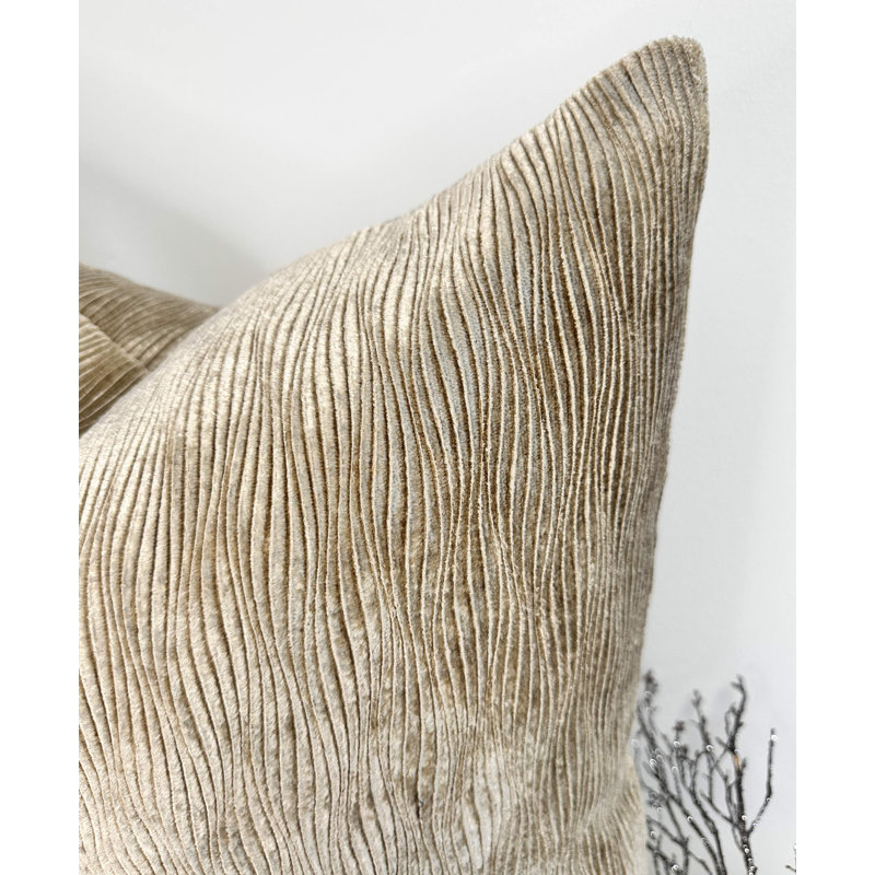 Abstract Gold Square Cushion Cover