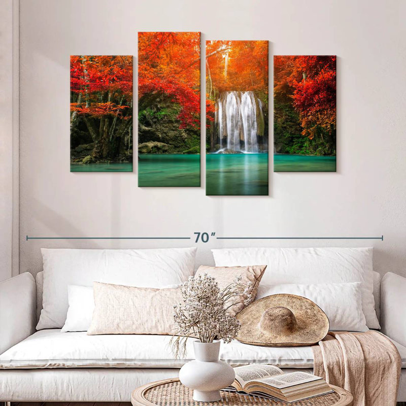 Alvord Erawan Falls en automne, H 32 po x l 52 po