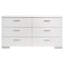 Commode 6 tiroirs ultrabrillante