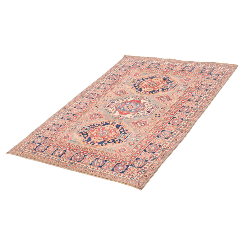 Tapis unique en laine noué à la main 5 pi x 7 pi 5 po nouvel âge Derrell