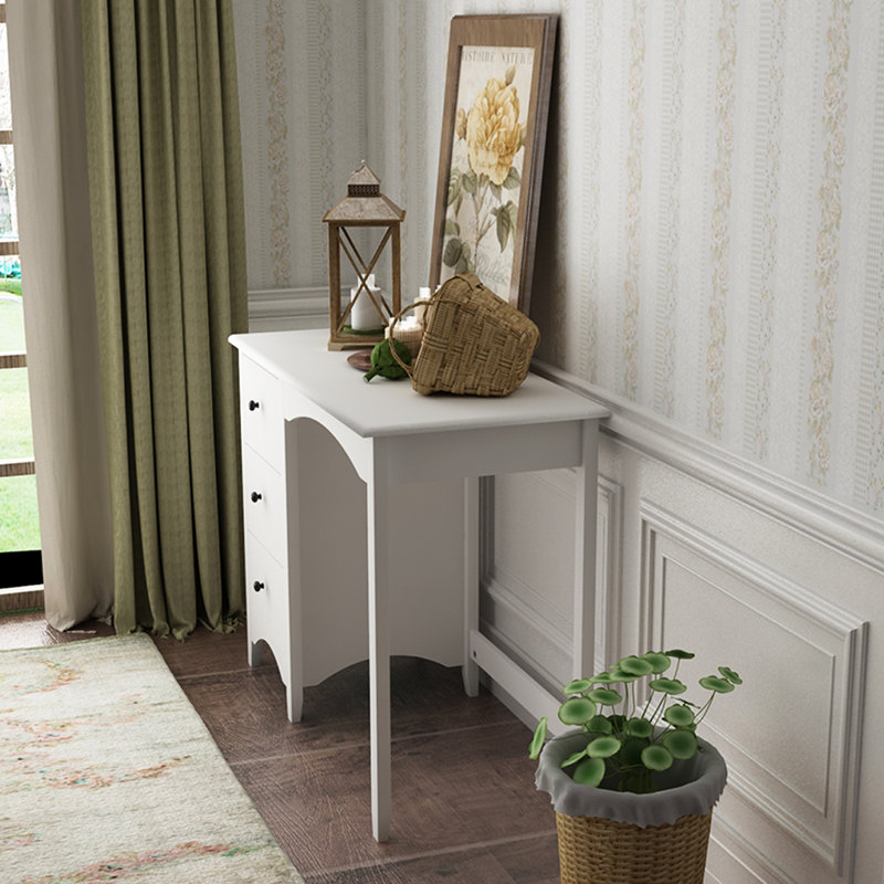 Ahva Solid Wood Writing Desk