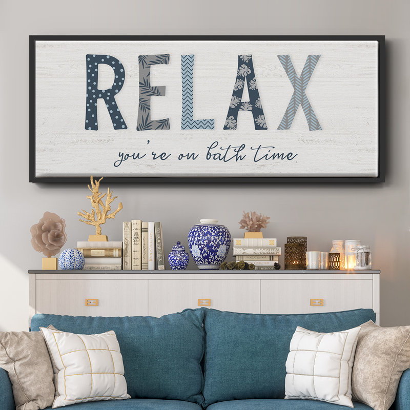 Relax- Framed Canvas