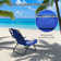 5-Position Adjustable Backpack Beach Chair Folding Lounge Chair with Pillow and Storage Bag