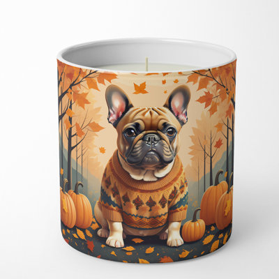Bougie parfumée Pumpkin Spice avec support en céramique