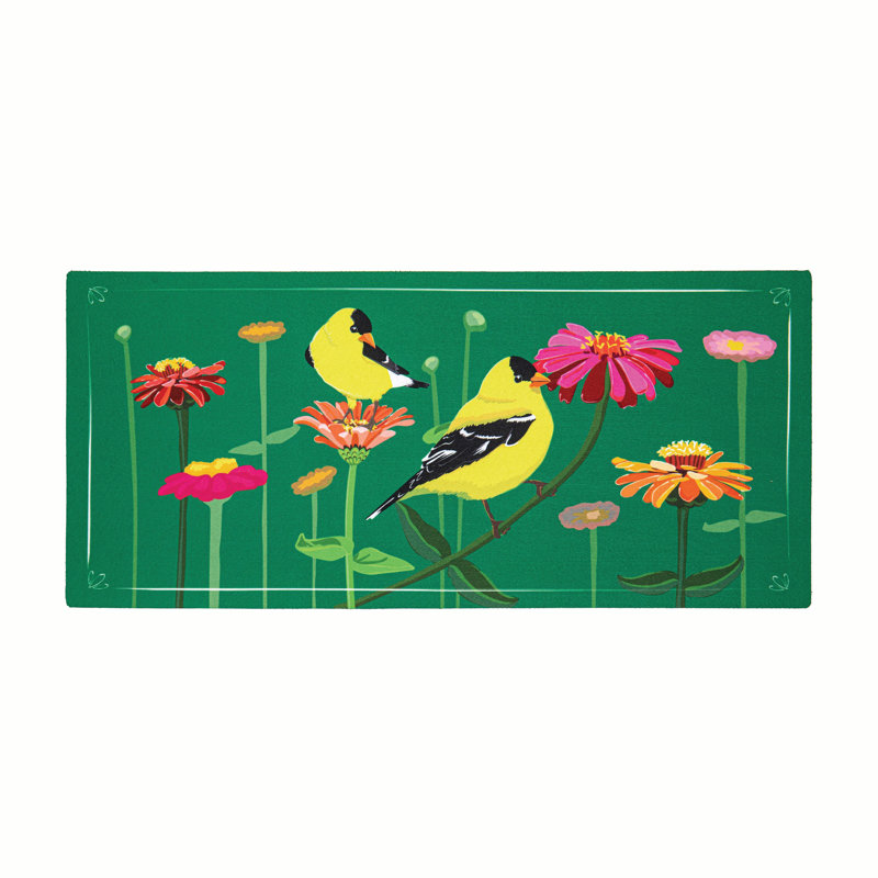 Tapis pour pinsons et fleurs Sassafras