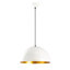 Lustre industriel scandinave, métal noir, 15,7 po x 15,7 po | Hauteur: 45,7 pouces | Douille E27, 40 W maximum | Câble de 35,4 pouces | Luminaire élégant et durable pour la décoration et les espaces modernes-1691218383-1691218381