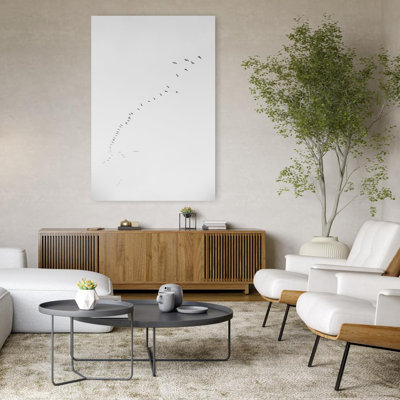 Contemporary Art Abstract Contemporary Minimalist Bird Fly Nature Wildlife Art