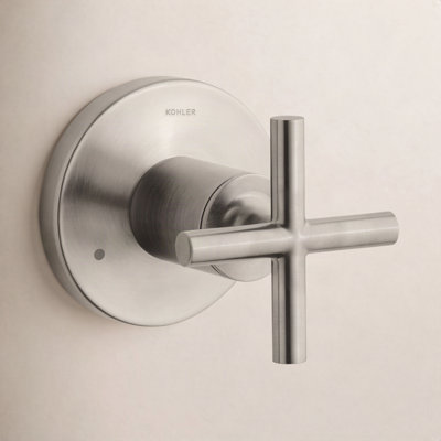 Purist Transfer Valve Trim with Cross Handle