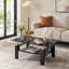 Table basse en verre trempé noir-1277601965