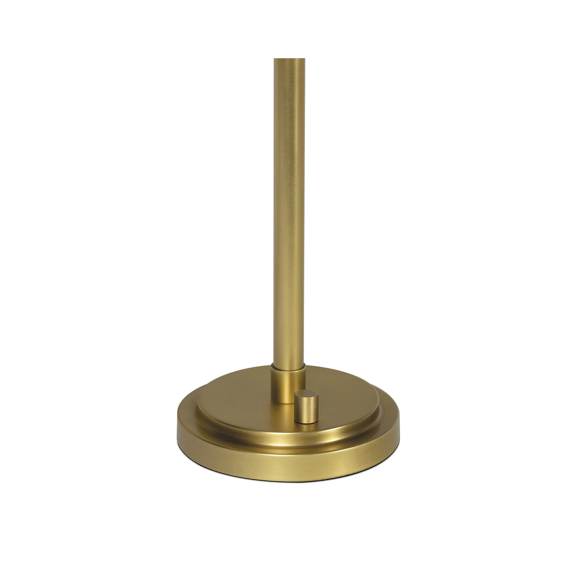 Polly Buffet Table Lamp, Green, 27.25" H x 9.75" W x 9.75" D, Natural Brass
