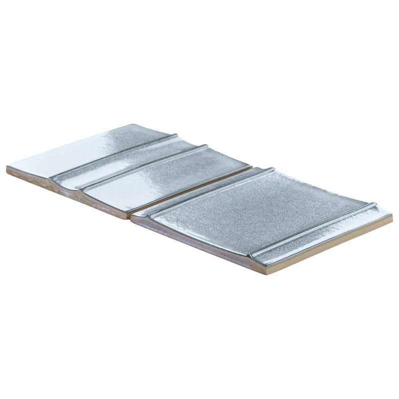  Metaru 5,82 po X 5,82 po Carreau de mur en porcelaine polie 3D (7,74 pieds carrés / caisse), Bleu rivière