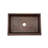 30" Hammered Copper Apron Front Single Basin Kitchen Sink w/ Barrel Strap Design